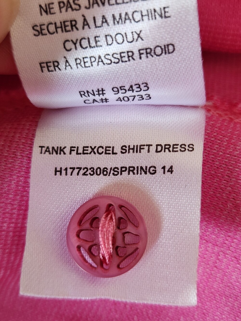 Horny Toad Pink Flexcell Tomboy Shift V-neck Tank Dress S - Picture 12 of 12